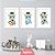 Kit Quadros: Zebra Aquarela - Imagem 1