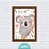 Kit Quadros: Animais Zoo Aquarela (Coala, Raposa, Coelho, Cervo) - Imagem 5