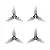 Helice Gemfan 2023 3-blade Propellers (1.5mm Shaft 4PCS) - Imagem 1