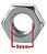 Porca Fixação Lâmina Roçadeira Tekna RL260 / RL330 / RL430 / BC1200SS / BC1250SS - Imagem 3