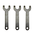 Kit 3 Chave 2 Pinos Para Esmerilhadeira 4" 125mm Comprimento - Imagem 2