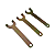 Kit 3 Chave 2 Pinos Para Esmerilhadeira 4" 140mm Comprimento - Imagem 1