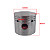 Pistão 47mm C/ Aneis Compressor Tekna CP8550 1C CP8550 2C - Imagem 2