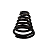 Mola Amortecedor Carter Motosserra Branco BMT44 BMT52 BMT53A - Imagem 1