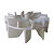 Ventoinha Soprador Folhas Branco BS600C - Imagem 3