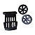 Kit Base Com Roda Lavadora Tekna HLX105V HLX1051V HLX1052V HLX120V HLX1201V HLX1202V - Imagem 4