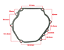Junta da Tampa do Bloco Motor Branco B4T11 B4T13 B4T15.0 - Imagem 2