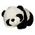Urso Panda De Pelúcia deitado 45cm Fizzy FC2643 - Imagem 1