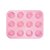 4 Forma de Cupcake 12 Cavidades Antiaderente /IN13041-4-rosa - Imagem 1