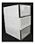 6 Caixas Plástica Organizadora de Calçados /AM-3002-6-branco - Imagem 2