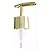 Válvula Luxo Dourada Pump Saboneteira Bico Pato Gel rosca 28 - Imagem 2