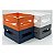 3 Cesto Multiuso Caixa Decorativa Caixote 24x16 5721-laranja - Imagem 1
