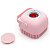 Esponja de Silicone Para Banho Dispenser de Shampoo cor rosa - Imagem 3
