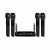 Kit 4 Microfone Sem Fio Profissional Uhf Led Com Receptor Ec - Imagem 1