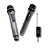 Kit 2 Microfone Sem Fio Profissional Uhf + Bateria Extra - Imagem 1