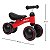 Bicicleta de Equilíbrio Infantil Blubu 4 Rodas Sem Pedal Vermelha - Imagem 4