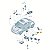 Botão Alarme Sensor VW Bora Golf Polo A3 A6 4B0962109A01C - Imagem 4