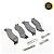 JG PASTILHA FREIO  TRASEIRO  DODGE RAM 05093257AA - Imagem 1