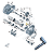 0AJ311503 EIXO ENGRENAGEM MARCHA RE VW POLO TRACKER - Imagem 1