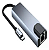 adaptador 5 em 1 - Tipo C - Rede - USB 2.0 - USB 3.0 - HDMI - Imagem 3