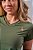 Camiseta Esportiva Feminina Dry Fit com proteção UV+ Verde Militar – Kupaa - Imagem 1