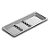 Bandeja Inox 22x09x1,5cm c/Suporte p/6 Instrumentos Millenium Fava - Imagem 1