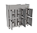 Geladeira 6 portas Inox Refrigerador Vertical Linha Profissional 220v Kofisa - Imagem 4