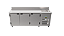 Balcão Refrigerado de Serviço Pia 3 portas Inox 2,00 220v 200DP Kofisa - Imagem 1