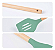 Kit Utensilios 12 Peças Silicone Verde CK6991 Clink - Imagem 3