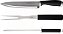 Kit para Churrasco 3 Pças Faca Garfo Chaira Cabo Preto CK 5968 Clink - Imagem 2