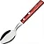 Colher de Sobremesa Lâmina Aço Inox e Cabo em Madeira Polywood Vermelho 21106470 Tramontina - Imagem 1