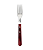 Garfo Jumbo Churrasco Lâmina Aço Inox Cabo de Madeira Polywood Vermelho 21136070 Tramontina - Imagem 1