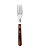 Garfo Jumbo Churrasco Lâmina Aço Inox Cabo de Madeira Polywood Castanho 21136090 Tramontina - Imagem 1