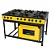 Fogão a Gás 6 Bocas e Forno Amarelo Venâncio - Imagem 1