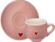 Jogo Xícara de Café 90ml 4 Peças Rosa Lamour JGXC047RS Hauskraft - Imagem 1