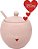 Açucareiro Porcelana Lamour 350ml PCLN176RS Hauskraft - Imagem 5