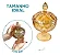 Bomboniere de Vidro Ambar 15x15 1 Litro F0727 Diamonds - Imagem 6