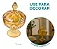 Bomboniere de Vidro Ambar 15x15 1 Litro F0727 Diamonds - Imagem 5