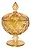 Bomboniere de Vidro Ambar 15x15 1 Litro F0727 Diamonds - Imagem 1