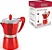 Cafeteira Italiana Vermelha 6 Xícaras CAFT006VM Hauskraft - Imagem 3