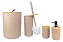 Conjunto Banheiro 4 Peças Bambu e Bege F0481 Flashgoods - Imagem 3