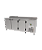 Balcão de Serviço Linha Professionale 3 Portas Com Pia 2Mt KBSP 220v Kofisa - Imagem 4