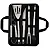 O Kit para Churrasco Aço Inox 6 Peças 38cm CK7013 Clink - Imagem 2