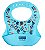 BABADOR DE SILICONE ESTAMPADO YUMMY AZUL FISHER PRICE - Imagem 1