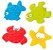 MINI TAPETES PARA BANHO BATH E FUN 4 PCS - Imagem 1