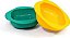 KIT COM 2 TIGELA EM SILICONE AMARELO E VERDE - Imagem 1