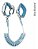 PULSEIRA GUIA P/ PASSEIO AZUL - Imagem 1