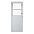 Porta Em Alumínio Social 0,70 x 2,10 (m) Branca Direita Reli - Imagem 1