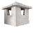 Chapéu + Castelo de Concreto 30x30 Para Churrasqueira de Concreto - Imagem 1