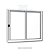 Janela Alumínio de Correr 1,00x1,20 2 Folhas Branca Reli - Imagem 1